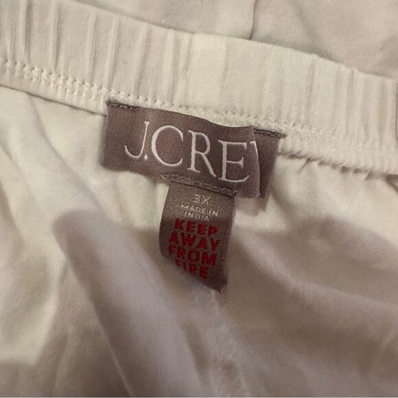J. Crew White & Navy Blue Pajama Pull-On Shorts‎ Sz 3X - Picture 4 of 9